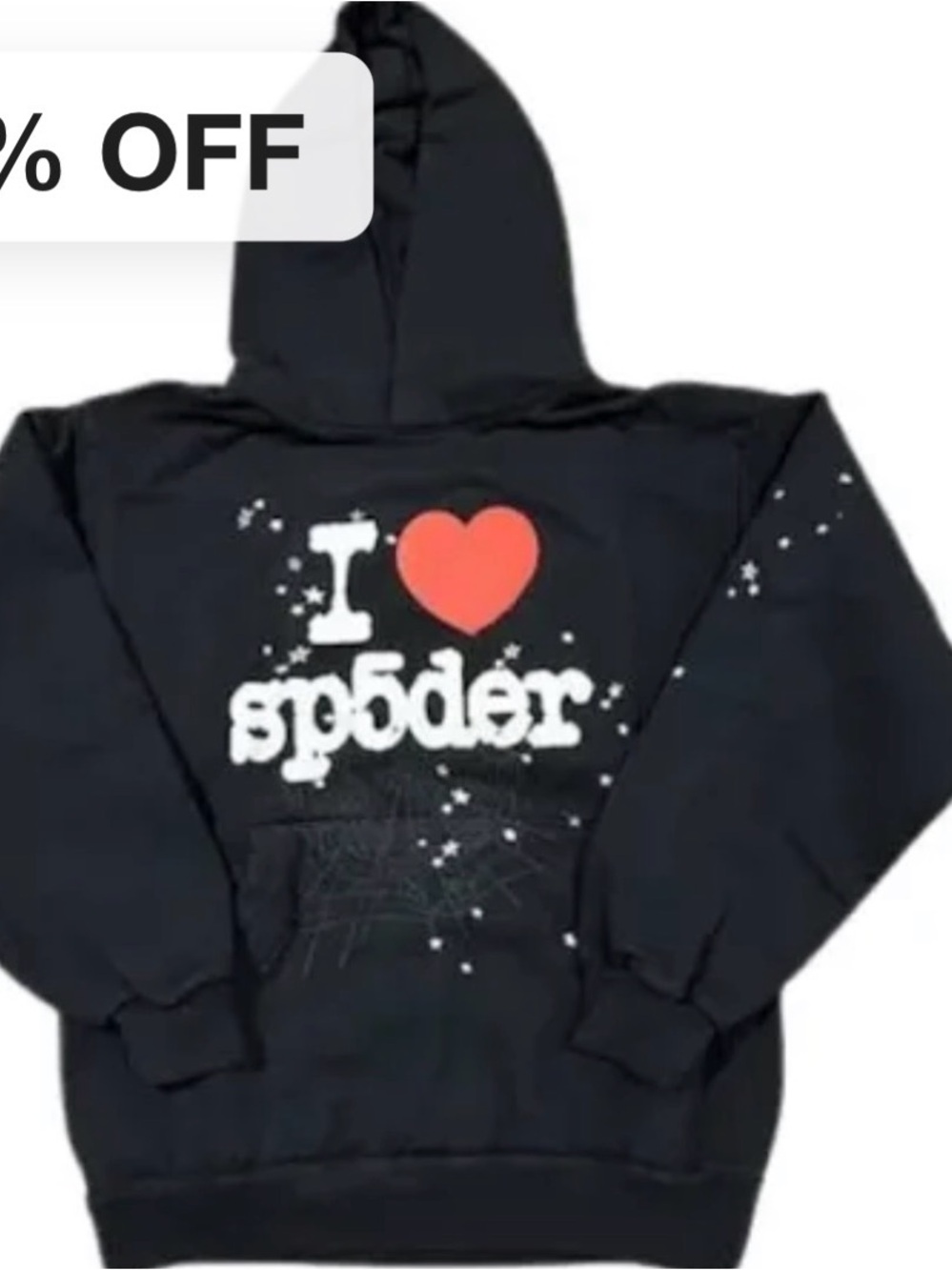Kids Black "I ♥ sp5der" Hoodie